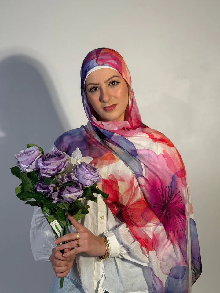 Peach Bloom Chiffon